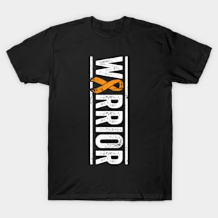 Multiple Sclerosis Warrior - Vertical Ms Ribbon T-Shirt